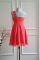 A-Line One-Shoulder Short Chiffon Bridesmaid Dresses/Wedding Party Dresses BD010769 A-Line One-Shoulder Short Chiffon Bridesmaid Dresses/Wedding Party Dresses BD010769