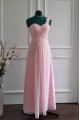 A-Line One-Shoulder Long Pink Chiffon Bridesmaid Dresses/Wedding Party Dresses BD010772 A-Line One-Shoulder Long Pink Chiffon Bridesmaid Dresses/Wedding Party Dresses BD010772