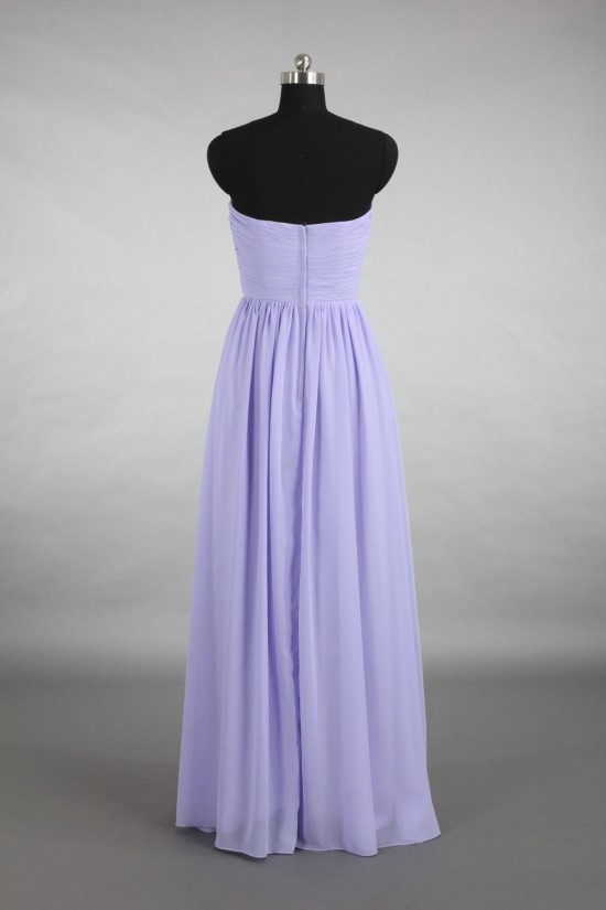 A-Line Sweetheart Long Chiffon Bridesmaid Dresses/Wedding Party Dresses BD010784
