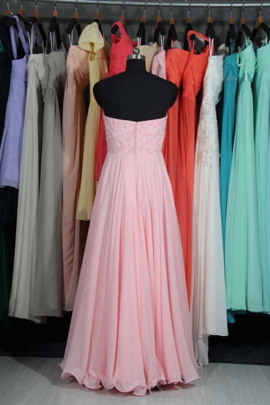 Empire Sweetheart Long Pink Bridesmaid Dresses/Evening Dresses/Maternity Dresses BD010788