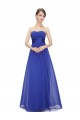 A-Line Strapless Long Chiffon Bridesmaid Dresses/Evening Dresses BD010796