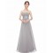 A-Line Strapless Long Chiffon Bridesmaid Dresses/Evening Dresses BD010796