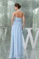 Sleeveless Halter Sheath/Column Long Blue Bridesmaid Dresses 02010008