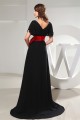 Brush Sweep Train Ruffles Chiffon Silk like Satin Long Black Best Bridesmaid Dresses 02010009 Brush Sweep Train Ruffles Chiffon Silk like Satin Long Black Best Bridesmaid Dresses 02010009