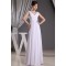 A-Line Beading Floor-Length Long White Bridesmaid Dresses 02010014