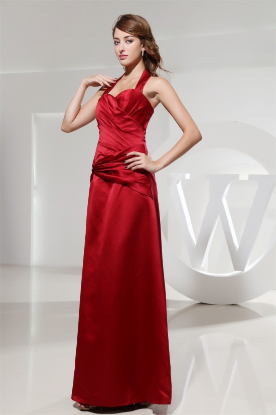 Criss Cross Floor-Length A-Line Halter Sleeveless Long Red Best Bridesmaid Dresses 02010020 Criss Cross Floor-Length A-Line Halter Sleeveless Long Red Best Bridesmaid Dresses 02010020
