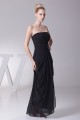 Fantastic Sheath/Column Sleeveless Strapless Draped Long Black Bridesmaid Dresses 02010028 Fantastic Sheath/Column Sleeveless Strapless Draped Long Black Bridesmaid Dresses 02010028