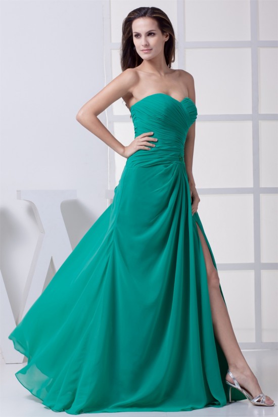 Floor-Length Chiffon Beading Long Green Bridesmaid Dresses 02010033 Floor-Length Chiffon Beading Long Green Bridesmaid Dresses 02010033