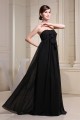 Empire Strapless Long Black Chiffon Maternity Bridesmaid Evening Dresses 02010034