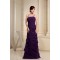 Floor-Length Spaghetti Strap Chiffon Tiered Best Bridesmaid Dresses 02010038