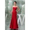 Floor-Length Criss Cross Trumpet/Mermaid Soft Long Red Sweetheart Bridesmaid Dresses 02010040