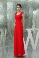 Floor-Length Criss Cross Sweetheart Sheath/Column Best Long Red Bridesmaid Dresses 02010041