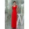 Floor-Length Criss Cross Sweetheart Sheath/Column Best Long Red Bridesmaid Dresses 02010041