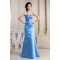 Floor-Length Satin Sweetheart Sleeveless Long Blue Bridesmaid Dresses 02010043