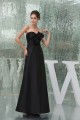Floor-Length Sleeveless Long Black Best Bridesmaid Dresses 02010044