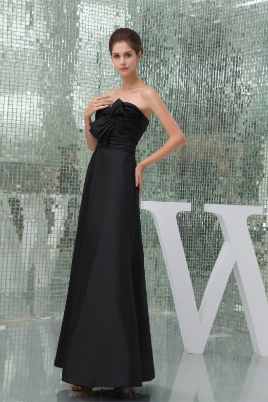 Floor-Length Sleeveless Long Black Best Bridesmaid Dresses 02010044