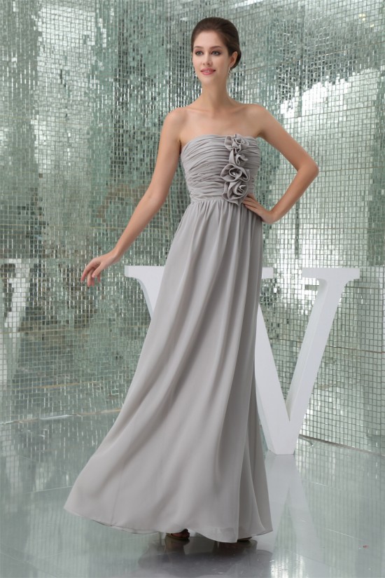 Floor-Length Sleeveless Handmade Flowers Long Best Bridesmaid Dresses 02010046 Floor-Length Sleeveless Handmade Flowers Long Best Bridesmaid Dresses 02010046
