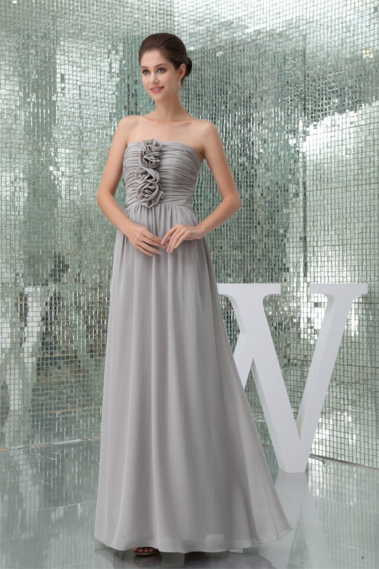Floor-Length Sleeveless Handmade Flowers Long Best Bridesmaid Dresses 02010046 Floor-Length Sleeveless Handmade Flowers Long Best Bridesmaid Dresses 02010046