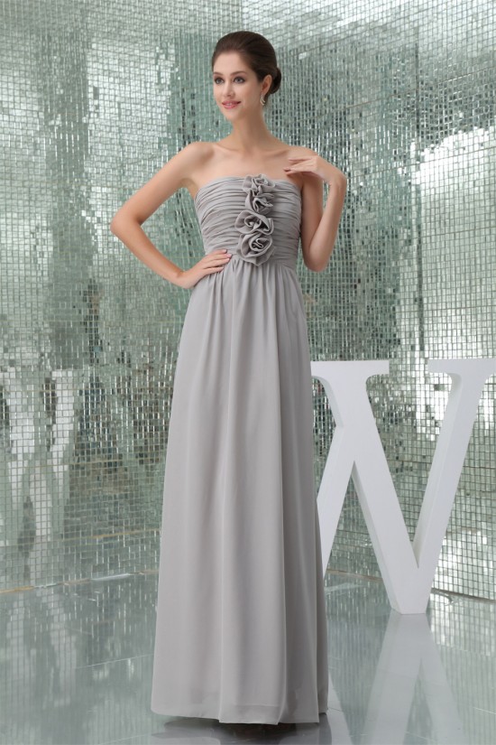 Floor-Length Sleeveless Handmade Flowers Long Best Bridesmaid Dresses 02010046 Floor-Length Sleeveless Handmade Flowers Long Best Bridesmaid Dresses 02010046