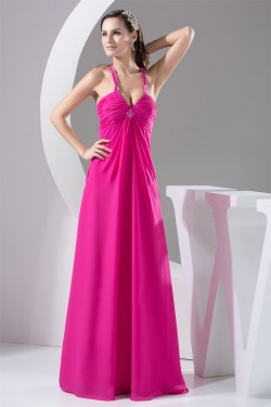 Floor-Length Straps Sleeveless A-Line Beading Bridesmaid Maternity Dresses 02010051