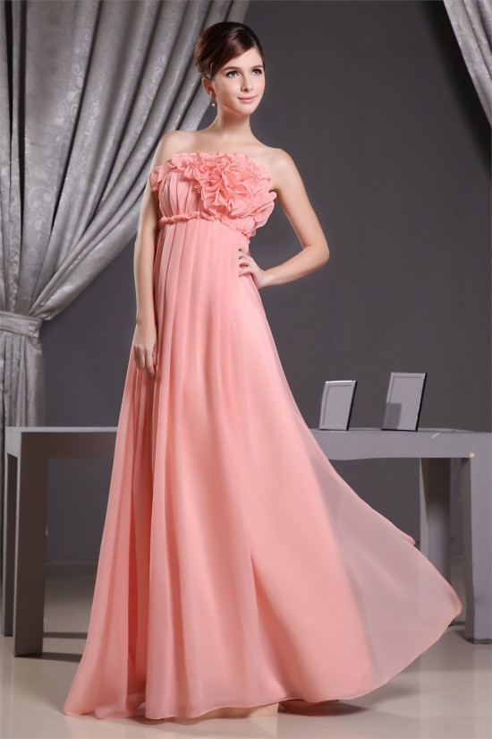 Great Strapless Empire Floor-Length Long Maternity Bridesmaid Dresses 02010056