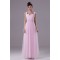 Illusion Sleeves Sweetheart Beaded Long Pink Bridesmaid Dresses 02010063