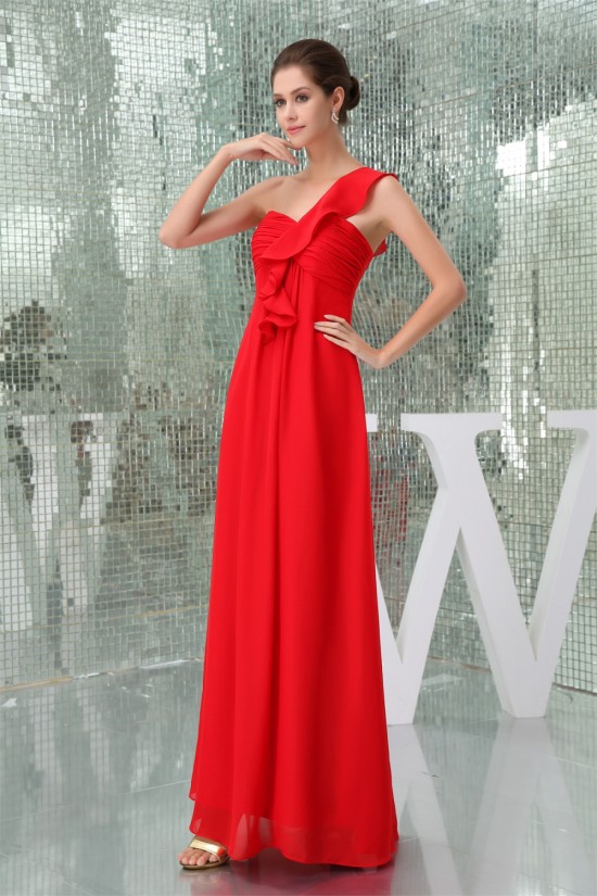 One-Shoulder A-Line Chiffon Sleeveless Draped Best Long Red Bridesmaid Dresses 02010064 One-Shoulder A-Line Chiffon Sleeveless Draped Best Long Red Bridesmaid Dresses 02010064