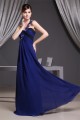 Empire One-Shoulder Beading Long Chiffon Bridesmaid Maternity Dresses 02010068