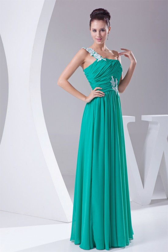 A-Line One-Shoulder Chiffon Floor-Length Best Bridesmaid Dresses 02010069 A-Line One-Shoulder Chiffon Floor-Length Best Bridesmaid Dresses 02010069