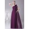 A-Line Ruffles One-Shoulder Chiffon Long Bridesmaid Dresses 02010078