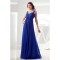 Empire Ruffles Chiffon Sleeveless Long Blue Bridesmaid Dresses Maternity Dresses 02010079