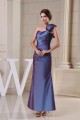 Sheath/Column Ankle-Length Sleeveless Taffeta Best Long Bridesmaid Dresses 02010085