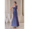 Sheath/Column Ankle-Length Sleeveless Taffeta Best Long Bridesmaid Dresses 02010085