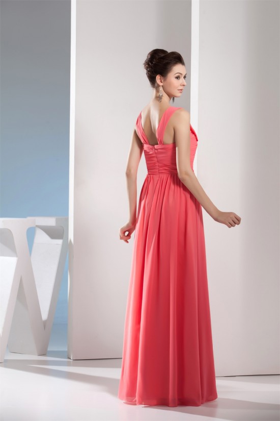 Sheath/Column Chiffon Criss Cross Long Bridesmaid Dresses 02010087 Sheath/Column Chiffon Criss Cross Long Bridesmaid Dresses 02010087