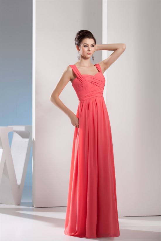 Sheath/Column Chiffon Criss Cross Long Bridesmaid Dresses 02010087 Sheath/Column Chiffon Criss Cross Long Bridesmaid Dresses 02010087