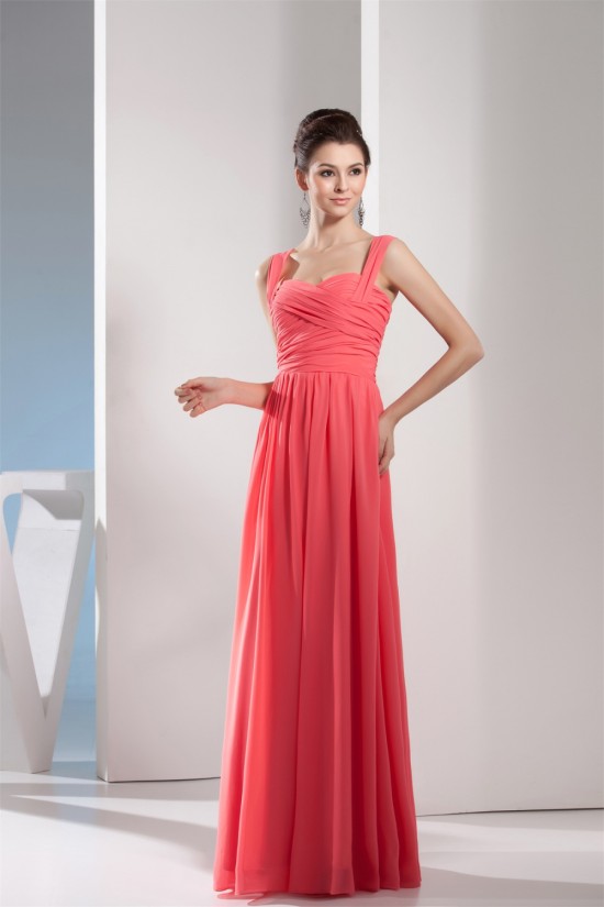 Sheath/Column Chiffon Criss Cross Long Bridesmaid Dresses 02010087 Sheath/Column Chiffon Criss Cross Long Bridesmaid Dresses 02010087