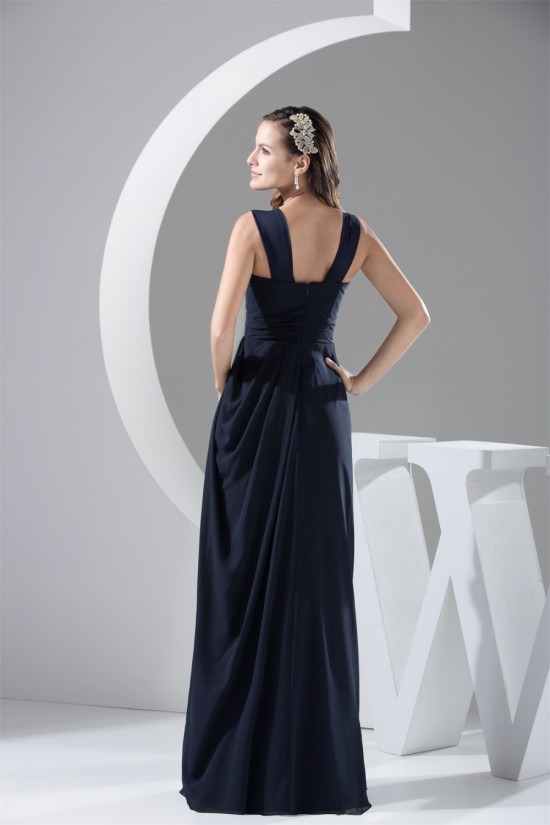 Sheath/Column Simple Style Floor-Length Chiffon Sleeveless Best Bridesmaid Dresses 02010088 Sheath/Column Simple Style Floor-Length Chiffon Sleeveless Best Bridesmaid Dresses 02010088