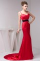 Brush Sweep Train Trumpet/Mermaid Spaghetti Straps Long Red Bridesmaid Dresses 02010094