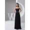 Floor-Length Sleeveless Pleats Strapless Long Black Bridesmaid Dresses 02010101