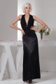 Halter Chiffon Silk like Satin Pleats Sheath/Column Long Black Bridesmaid Dresses 02010102 Halter Chiffon Silk like Satin Pleats Sheath/Column Long Black Bridesmaid Dresses 02010102