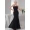 Mermaid/Trumpet Halter Pleats Chiffon Long Black Bridesmaid Dresses 02010103