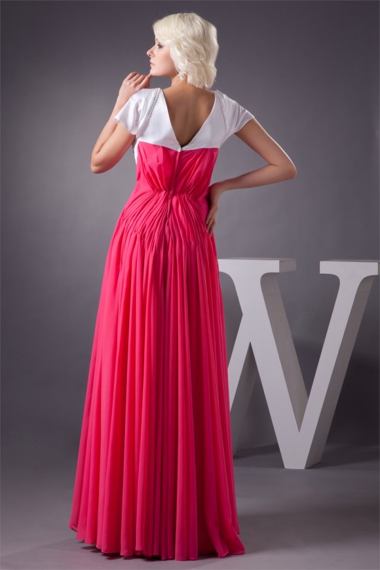 Ruffles A-Line Chiffon Long Bridesmaid Dresses 02010105 Ruffles A-Line Chiffon Long Bridesmaid Dresses 02010105