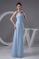 Sleeveless One-Shoulder Chiffon Long Bridesmaid Dresses 02010113