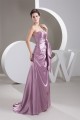 Strapless Beading Sleeveless A-Line Brush Sweep Train Bridesmaid Dresses 02010116