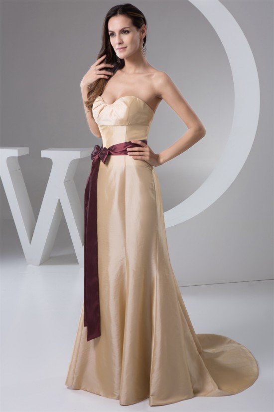 Classic Taffeta Ruched Brush Sweep Train Best Long Bridesmaid Dresses 02010118 Classic Taffeta Ruched Brush Sweep Train Best Long Bridesmaid Dresses 02010118