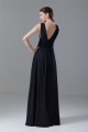 A-Line Chiffon V-Neck Long Black Bridesmaid/Wedding Party Dresses 02010121 A-Line Chiffon V-Neck Long Black Bridesmaid/Wedding Party Dresses 02010121