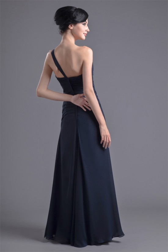 A-Line Chiffon One-Shoulder Long Bridesmaid Dresses 02010122 A-Line Chiffon One-Shoulder Long Bridesmaid Dresses 02010122