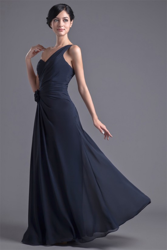 A-Line Chiffon One-Shoulder Long Bridesmaid Dresses 02010122 A-Line Chiffon One-Shoulder Long Bridesmaid Dresses 02010122