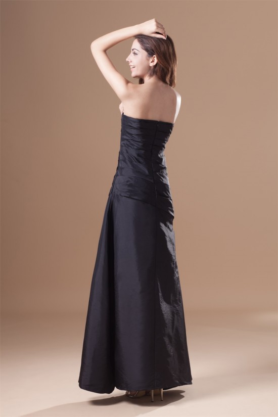A-Line Floor-Length Strapless Taffeta Pleats Best Bridesmaid Dresses 02010124 A-Line Floor-Length Strapless Taffeta Pleats Best Bridesmaid Dresses 02010124