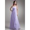 A-Line One-Shoulder Chiffon Long Bridesmaid Maternity Dresses 02010126